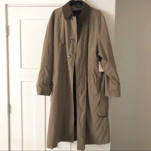 NWT Ralph Lauren Peacoat Jacket Coat 46L Tan Wool